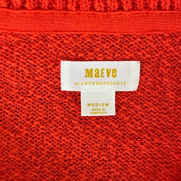 Anthropologie Maeve V-Neck Polo Sweater - Picture 3 of 5